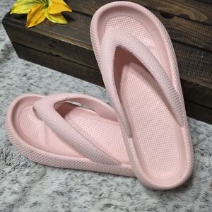 Cushy Pink Foam Flip Flops